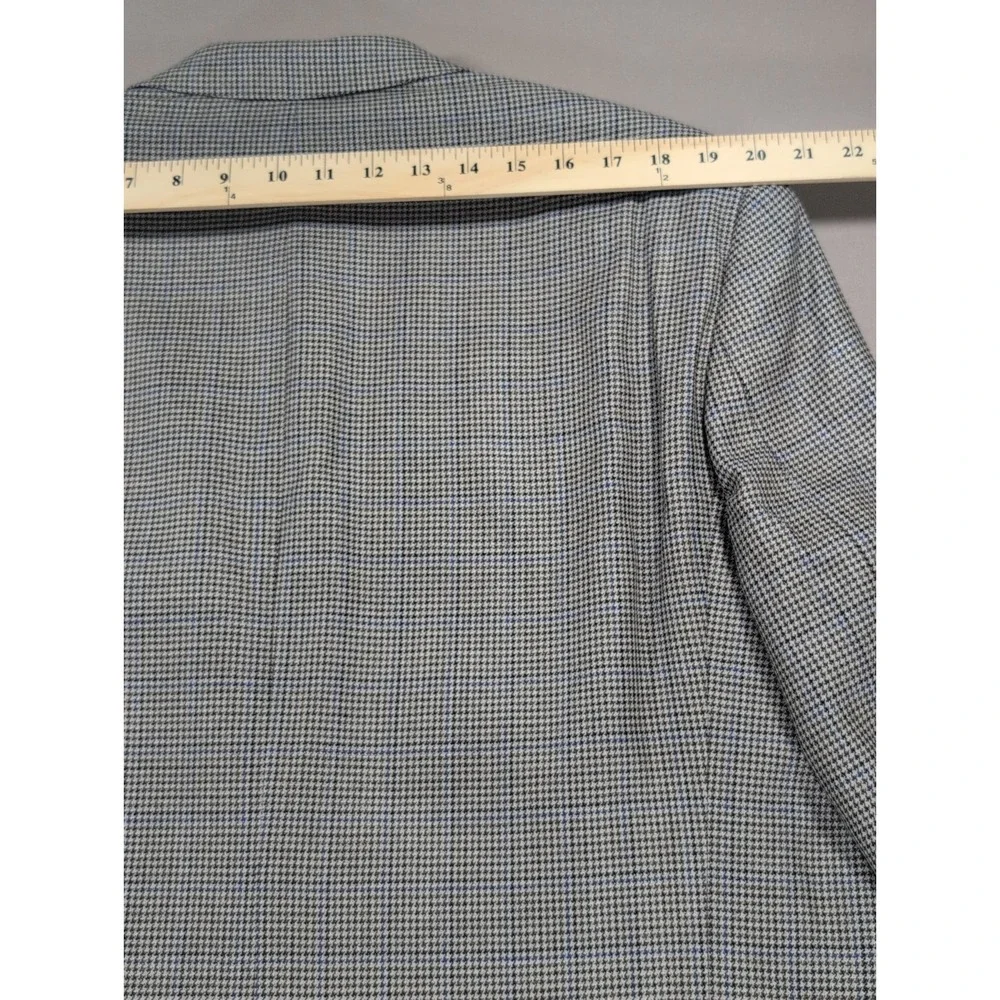 Ralph Ralph Lauren Sport Coat Mens 44L Houndstooth Silk Wool Blazer Dillards
